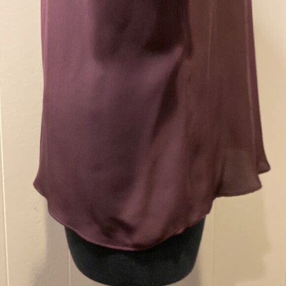 Parker Small Marjorie Long Sleeve Cold Exposed Shoulder Ruffle Blouse Purple - Picture 7 of 9